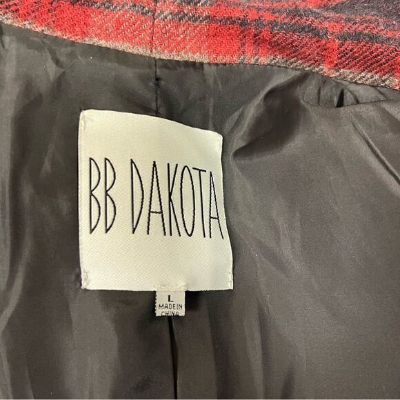 BB Dakota plaid wool blend coat. Size M/L - Picture 6 of 7